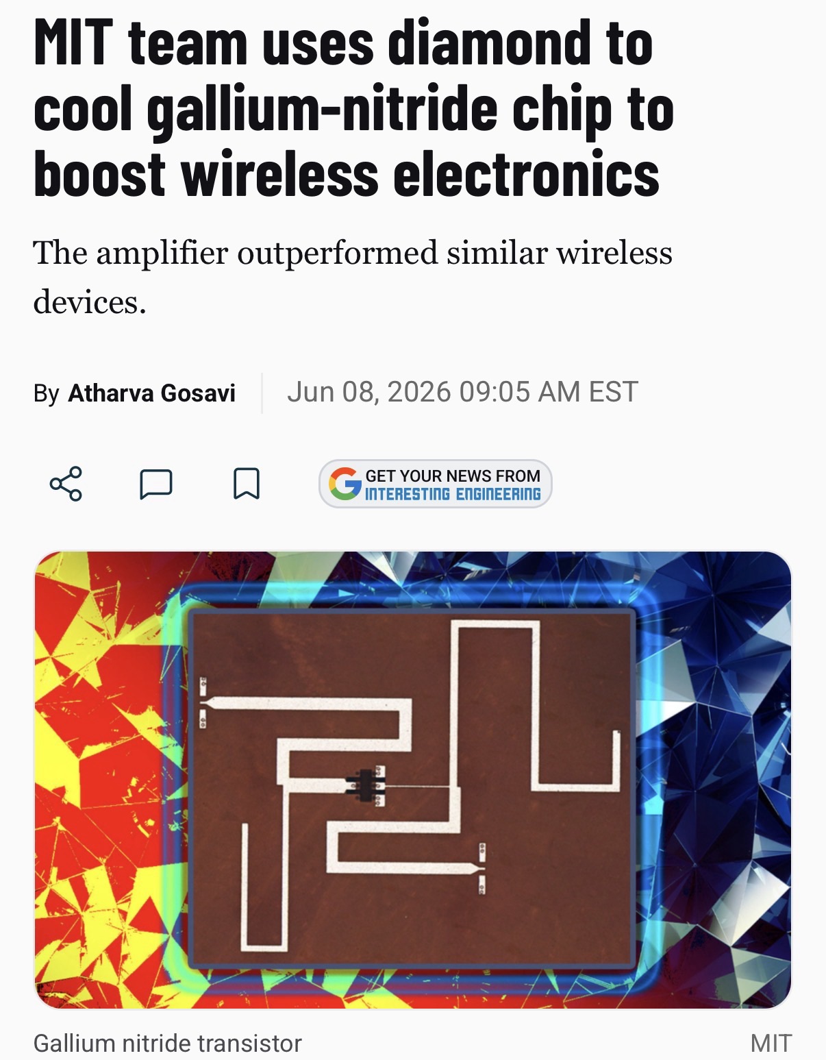 Diamonds Are a Tech Bro’s Best Friend: How MIT is Bling-Cooling Next-Gen Wireless Chips