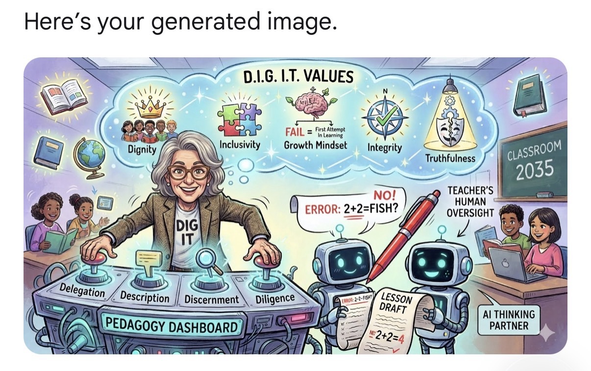 D.I.G. I.T: The Depth of Teaching Core with AI Fluency 4Ds
